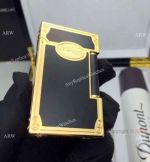 Replica ST Dupont Black and Gold Lighter For Mans Gift